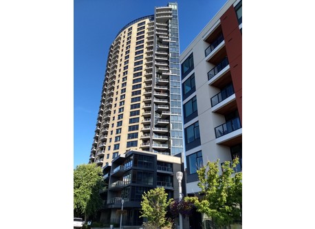 We're on the 27th floor, three from the top