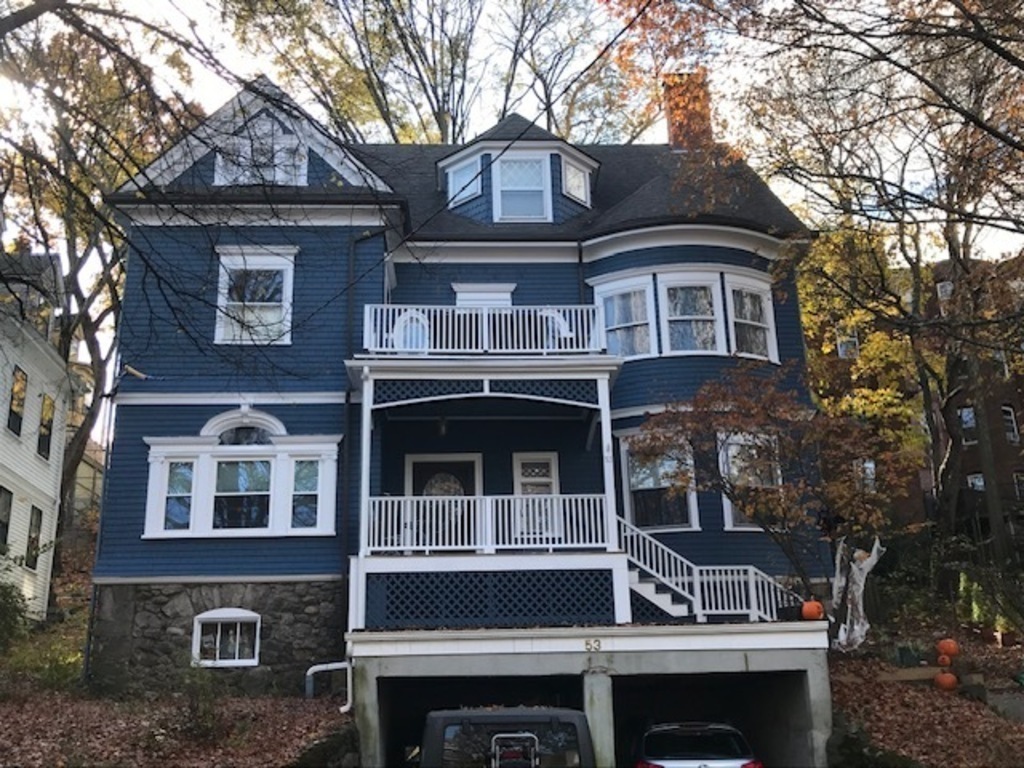 Front of House (Apartment is on the First Floor)
There are steep steps to the apartment.  Sip morning coffee on the porch.