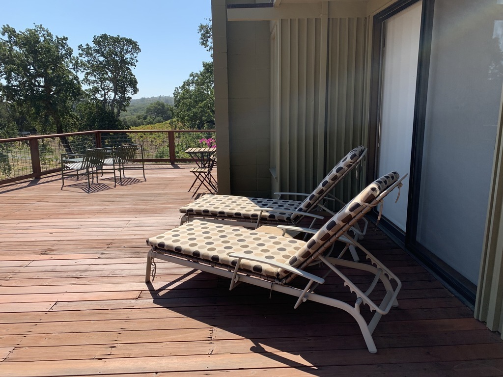 A huge main deck for lounging, dining, and entertaining