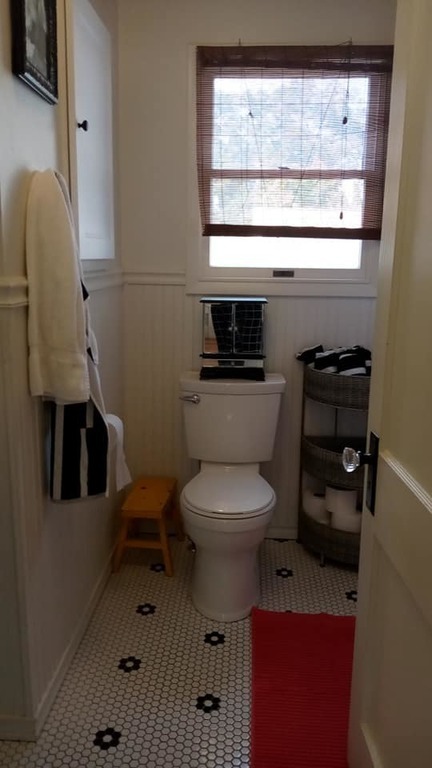 One Bathroom with Walk In Shower