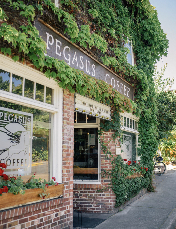 Our favorite coffee shop on Bainbridge Island 