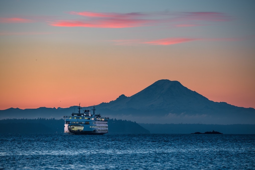 Ferry and Mt. Ranier