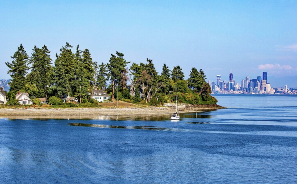 Bainbridge Island view of Seattle