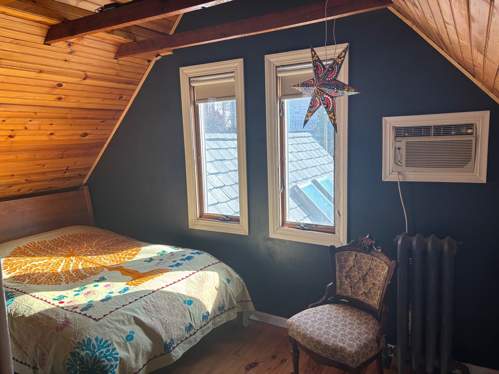 Third floor bedroom with a double bed.