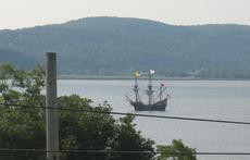view of the Half Moon from porch