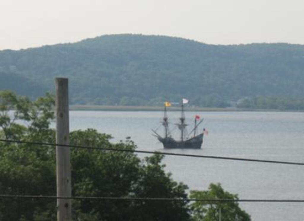 view of the Half Moon from porch