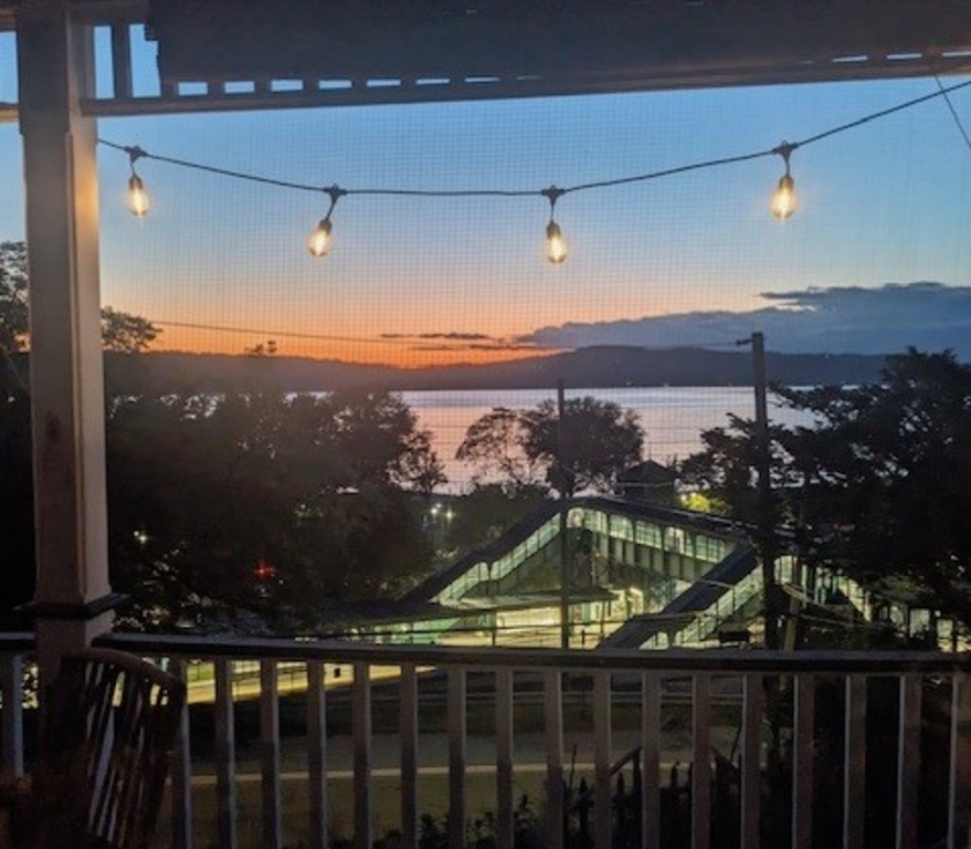 A beautiful view from the front porch. 