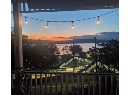 A beautiful view from the front porch.