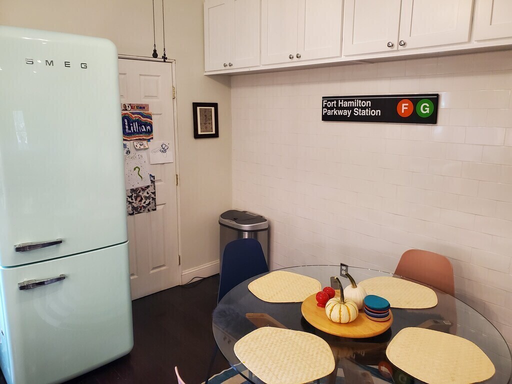 The dining room / eat-in kitchen