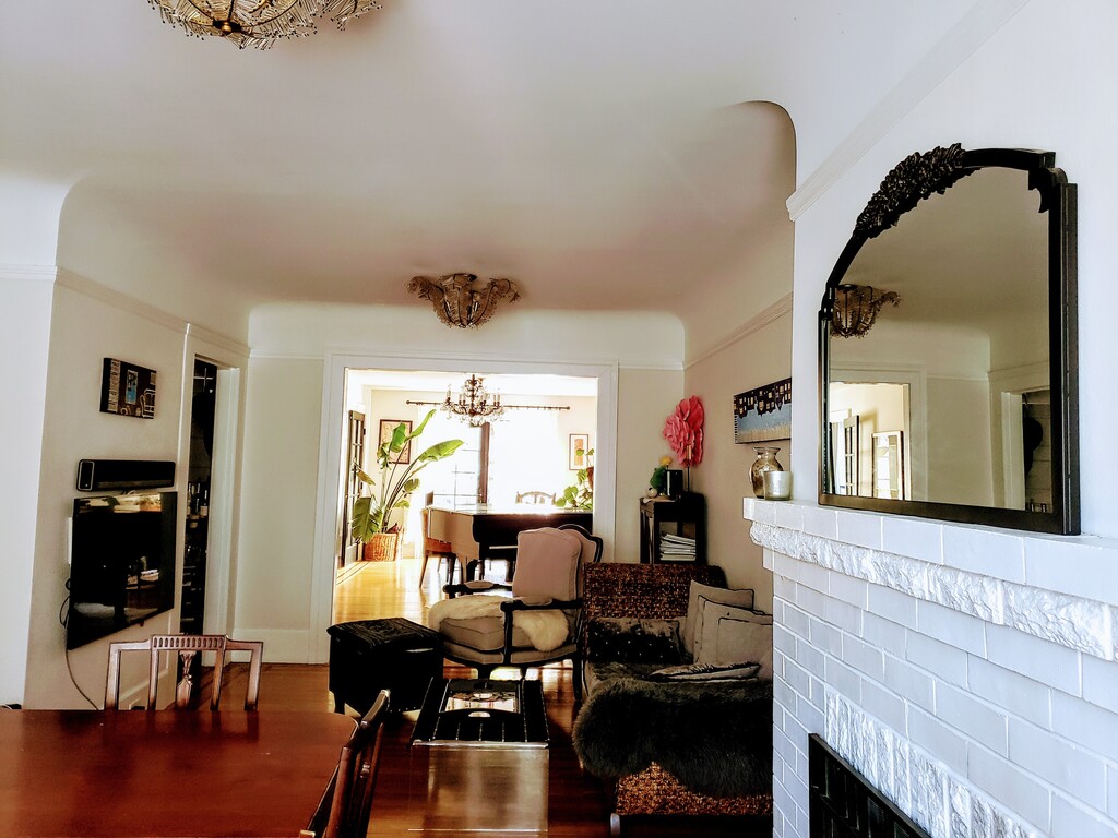 living room + dining room