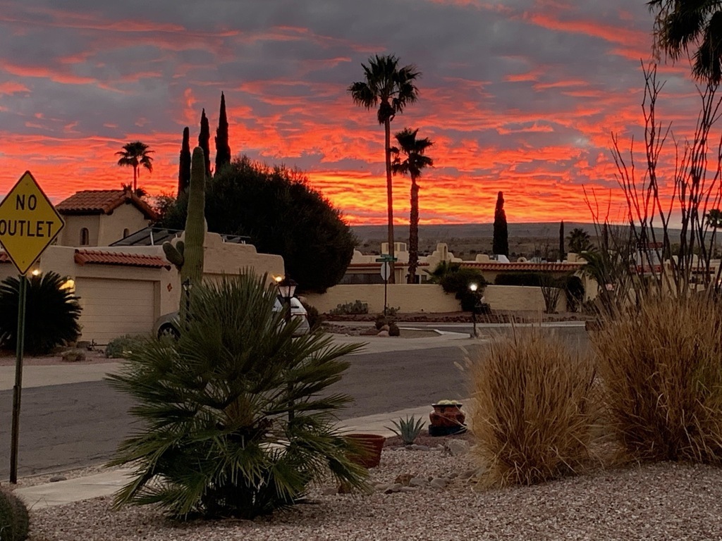 Sunset over Neighborhood