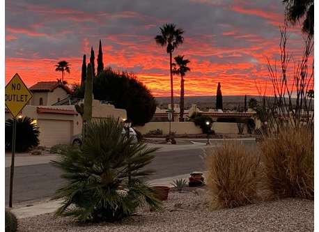 Sunset over Neighborhood