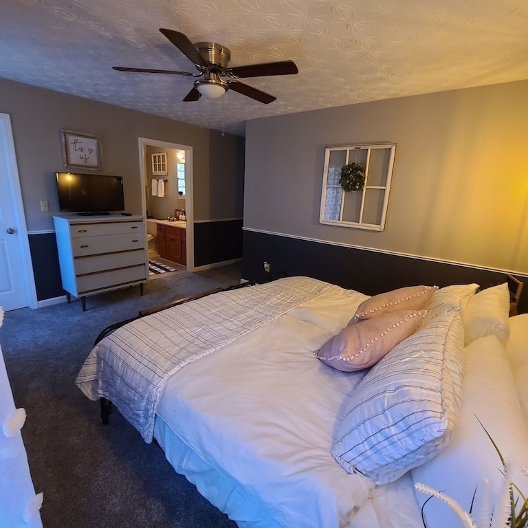 Master bedroom with king bed