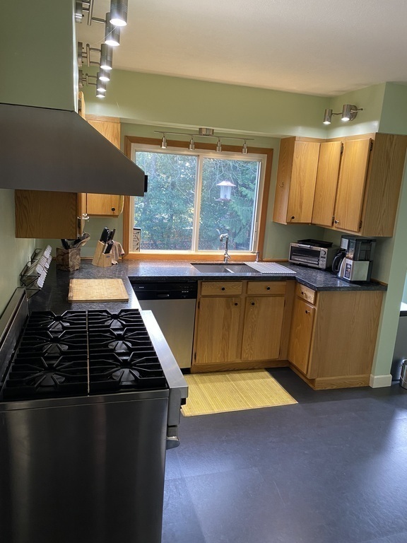 Well lit and functional kitchen