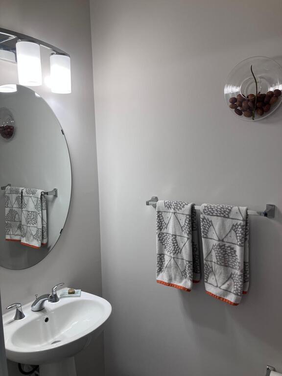 Half bathroom on the main floor