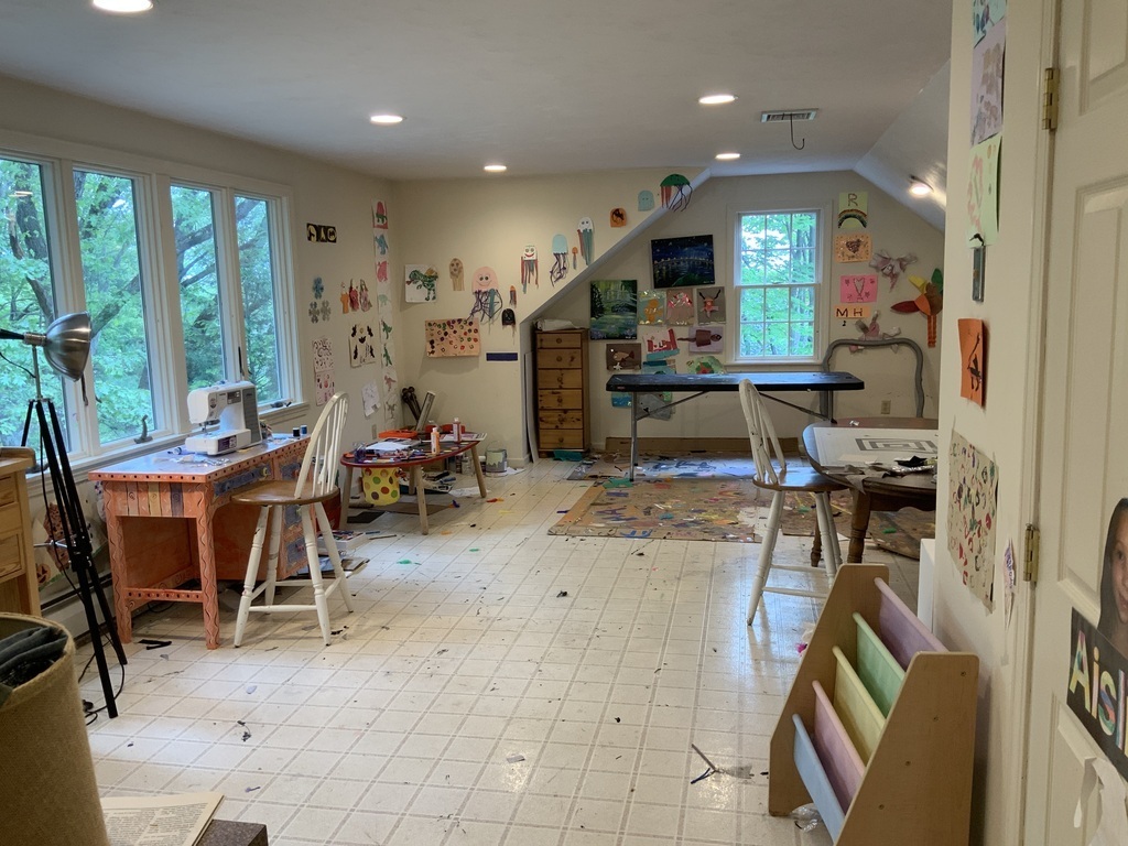 Large art and craft room