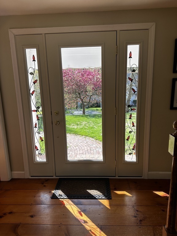 View out Front Door in Morning Hours