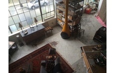 Looking down from the bedroom loft