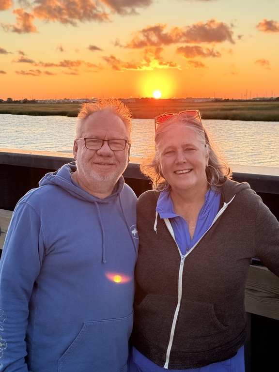 A block and a half to the bayside sunset