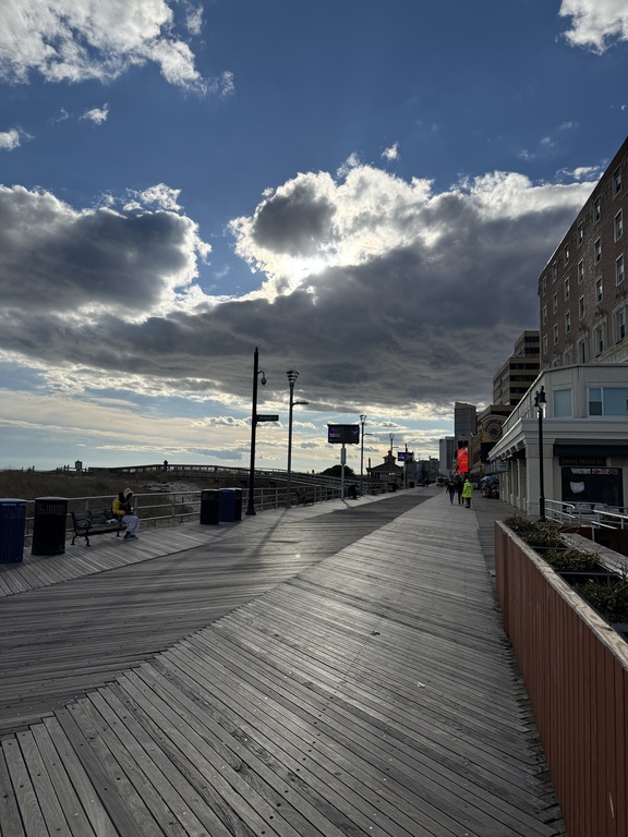 The Atlantic City boardwalk is legendary.