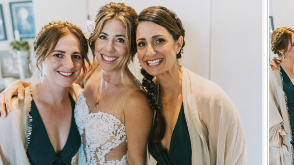 Daughters at oldest's wedding