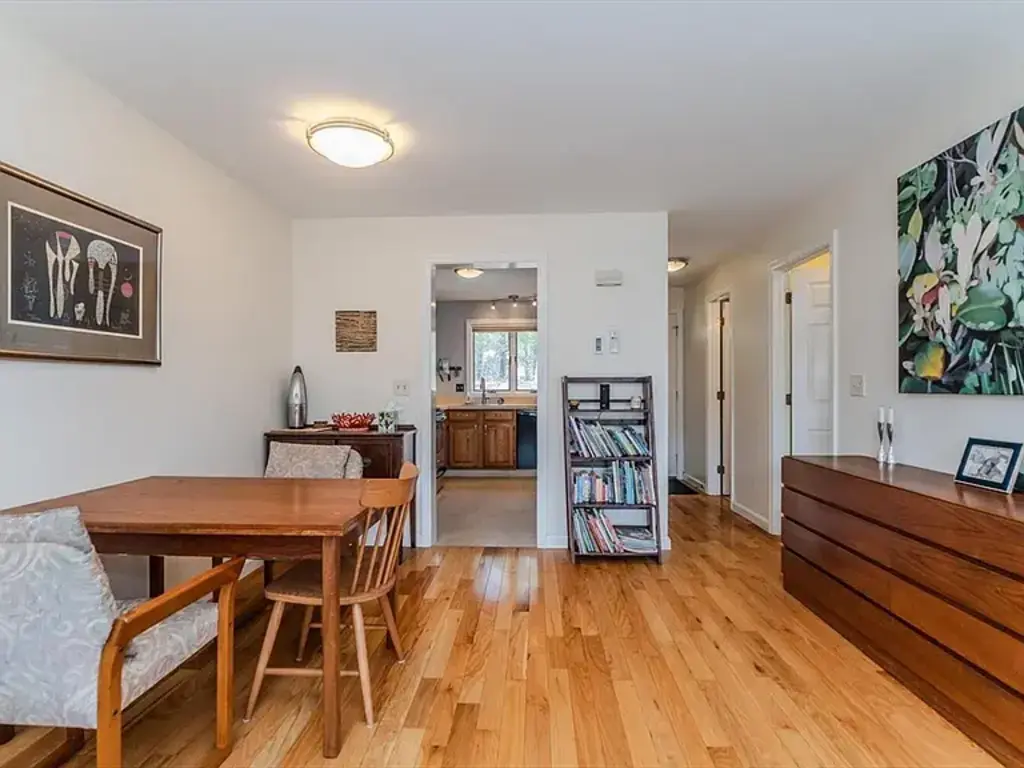 Dining area facing into the kitchen
