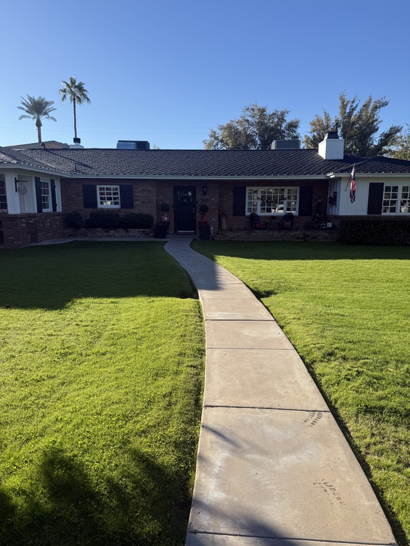 This is a view of the main house, the flat is located in the back garden and very private.