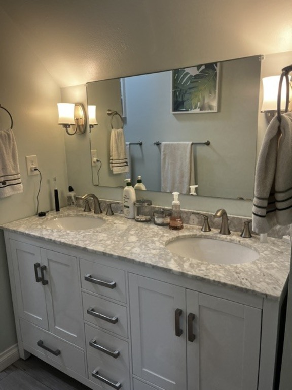 Upstairs full bathroom vanity