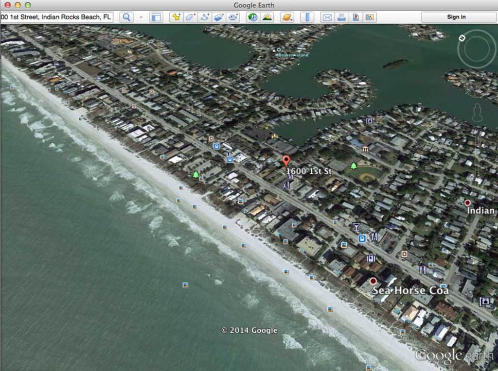 Miles and miles of beautiful beach and the Gulf of Mexico.