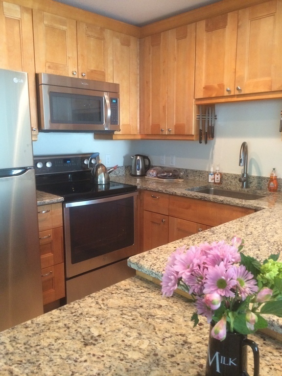 All new kitchen with stainless steel appliances
