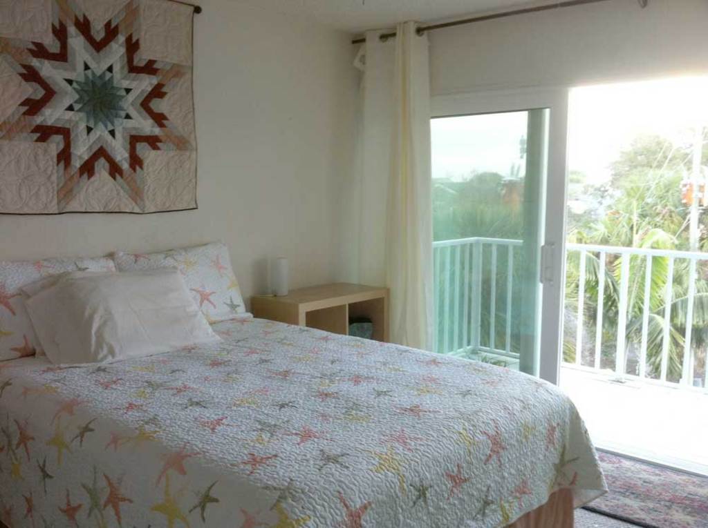 Upstairs bedroom, north side,  with queen size bed