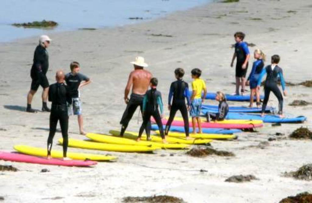 Surf School at Moonlight Beach
