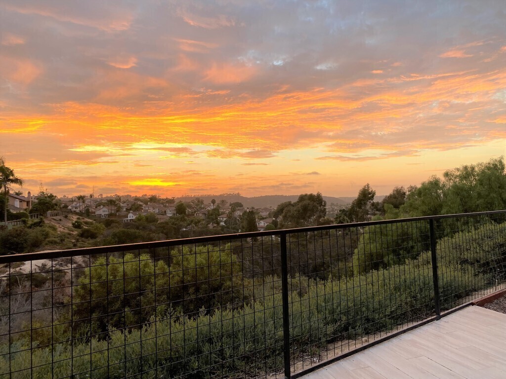 Sunset across the canyon.