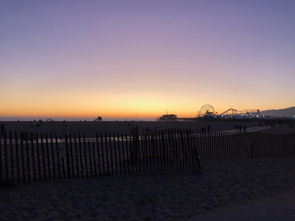 Santa Monica Beach and Pier