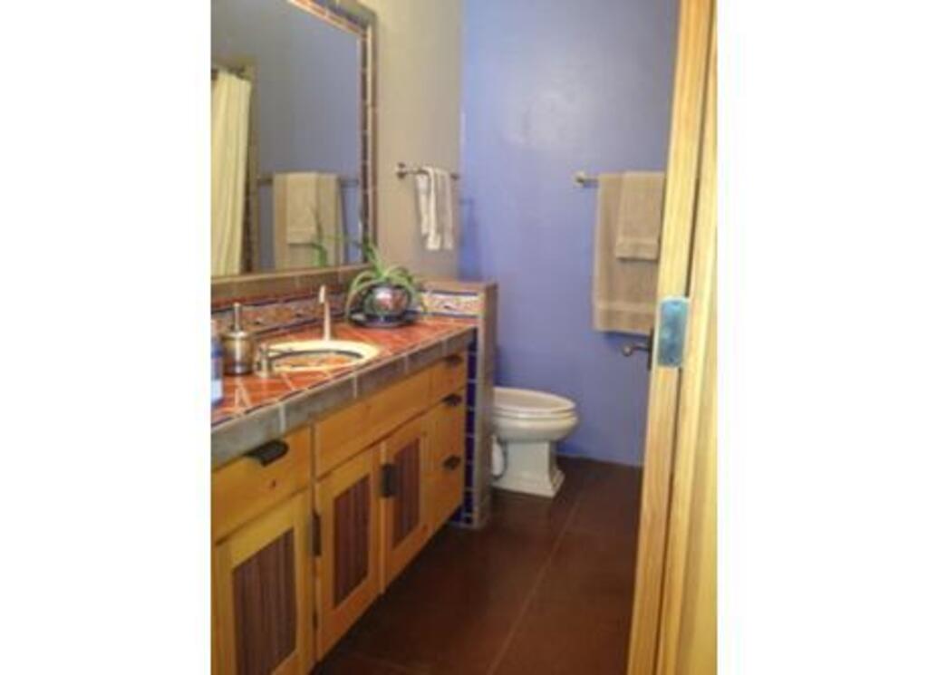 Downstairs guest bathroom--One of three bathrooms in house.
