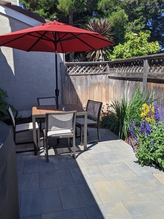 Back patio, faces out to common area and pool