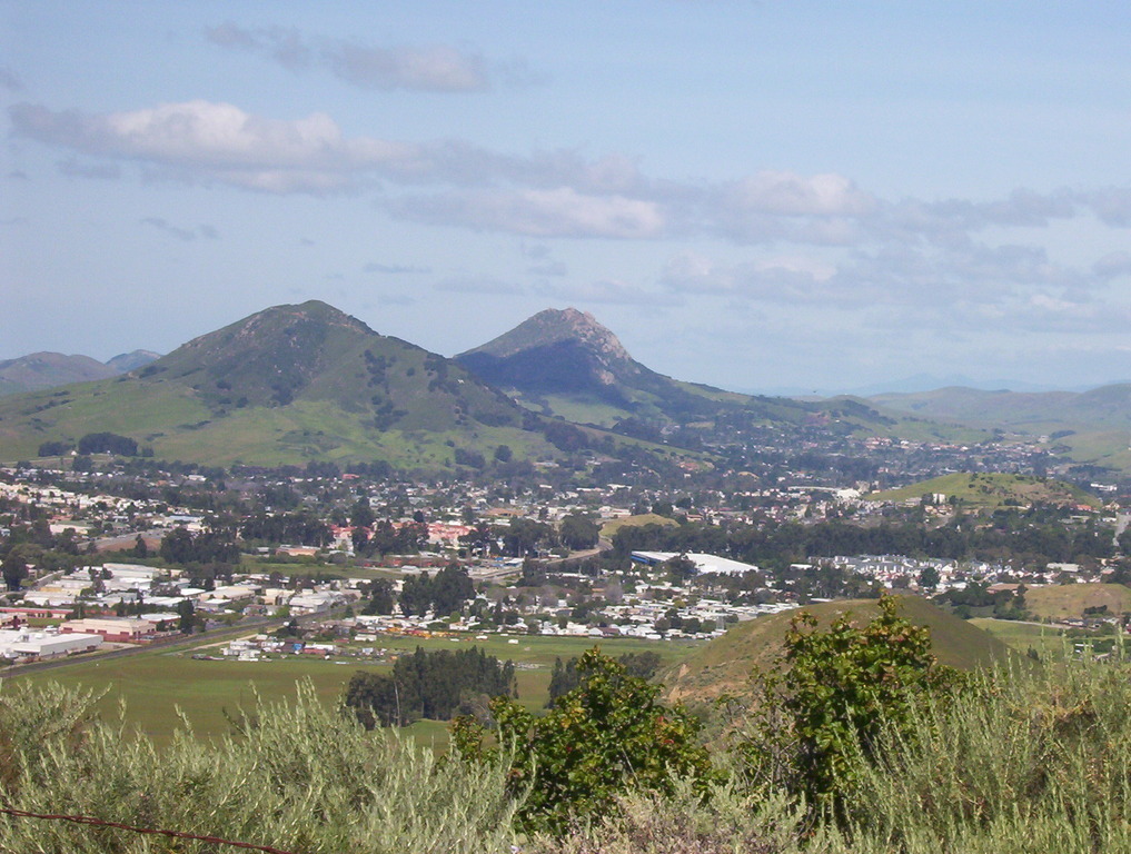 View of San Luis Obispo from Cerro San Luis peak
