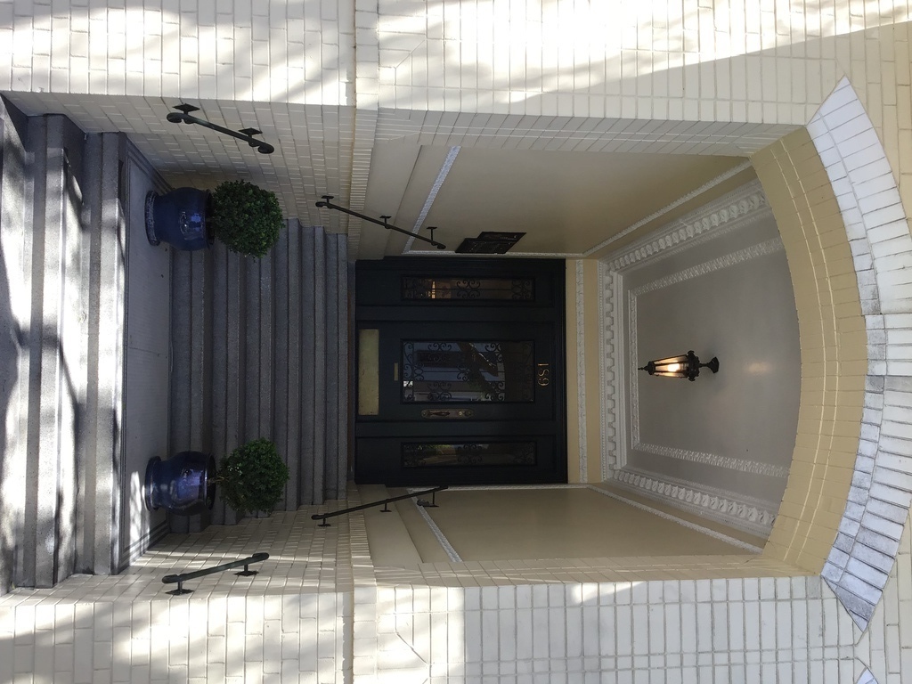 Front door to building 