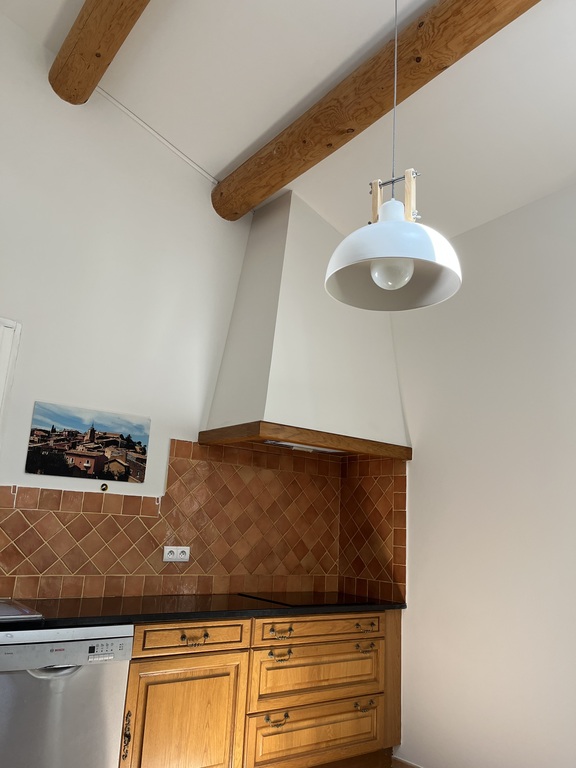 large, well-equipped, kitchen with new appliances