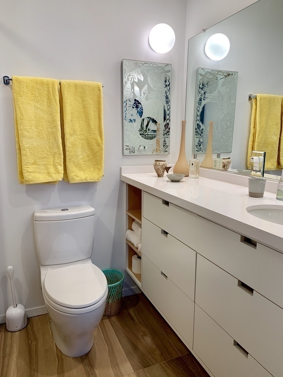 There are two full baths