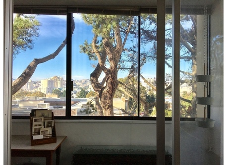 Beautiful views west across San Francisco. This is from the enclosed terrace (windows open wide on mild days).