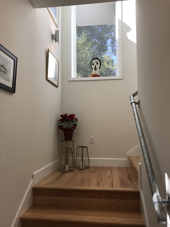 Stairs up to main living level