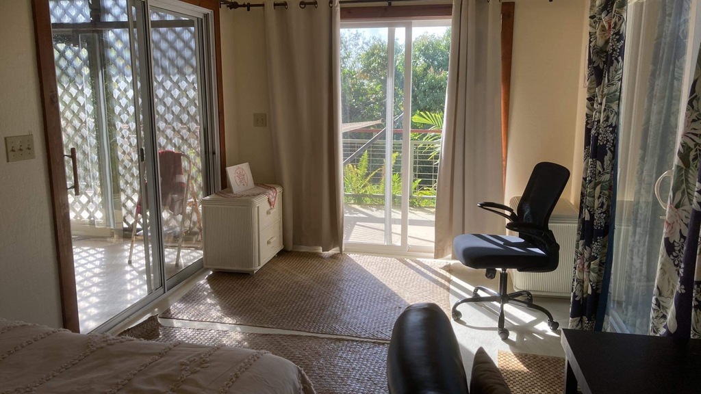 This is the downstairs apartment. Bedroom/bathroom and kitchenette