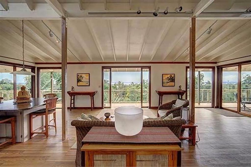 Another view on the living room - one large space facing the sea.