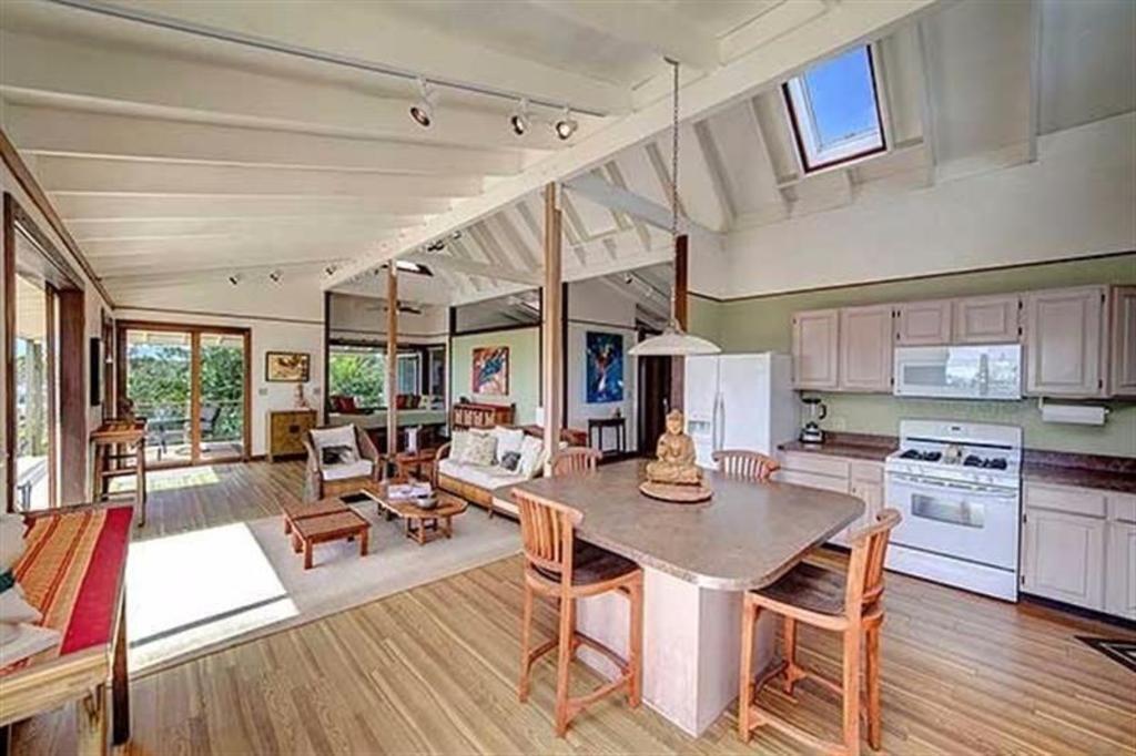 Living room and kitchen area - it's one large space.