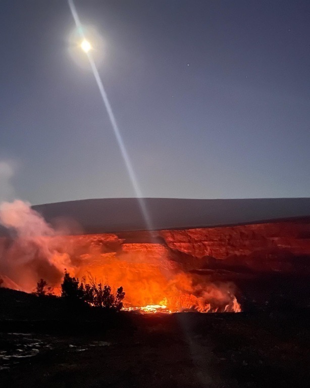 Visit Kilauea Volcano, about 1.5 hours away.
