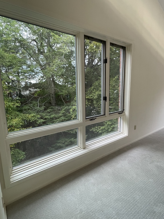 Lots of windows throughout with peaceful view of nature