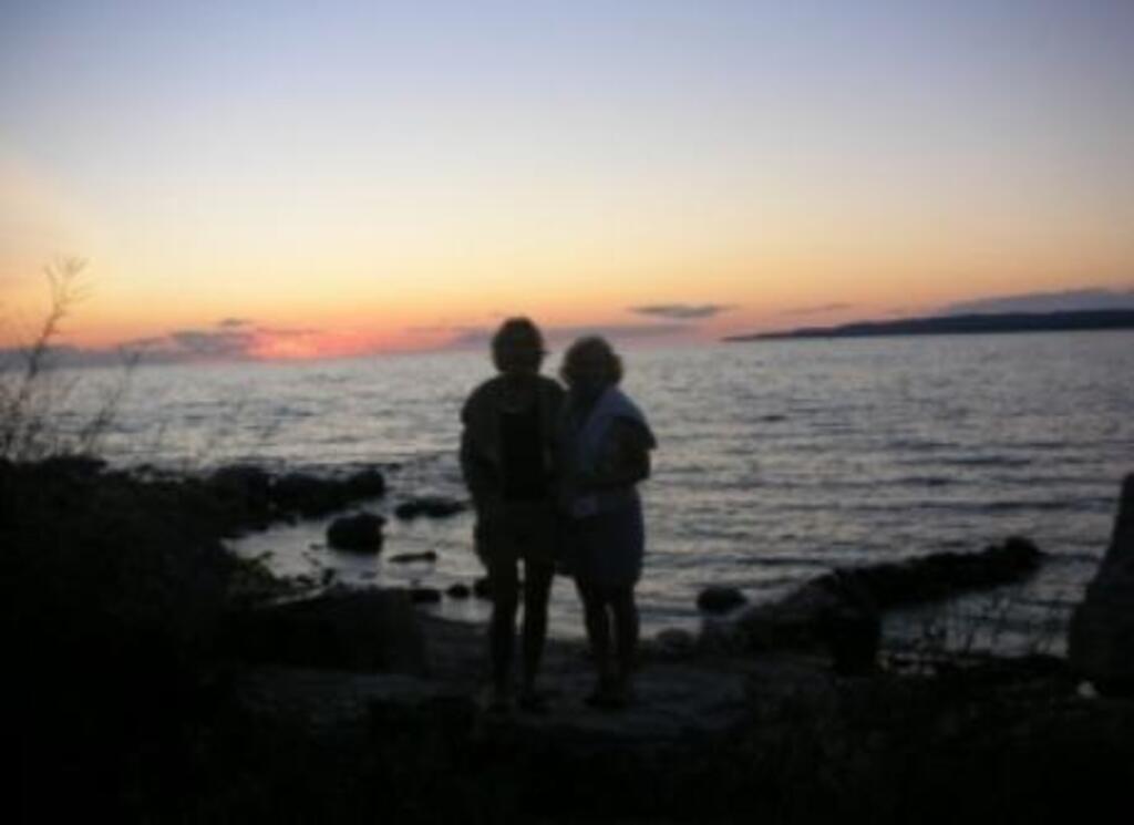 The public shore at the end of the street.