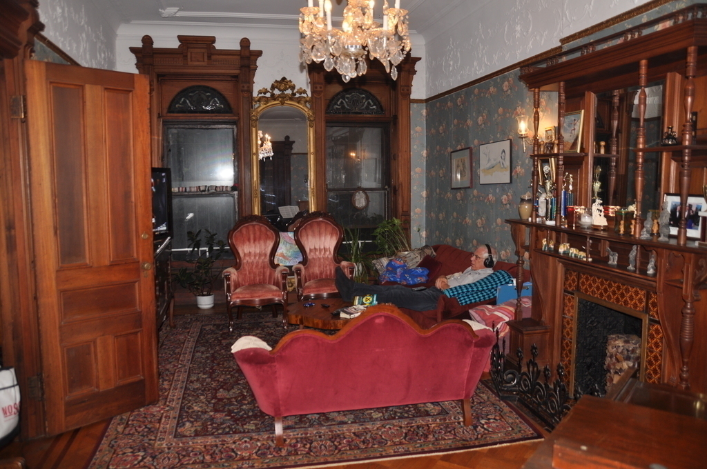living room, on the first floor