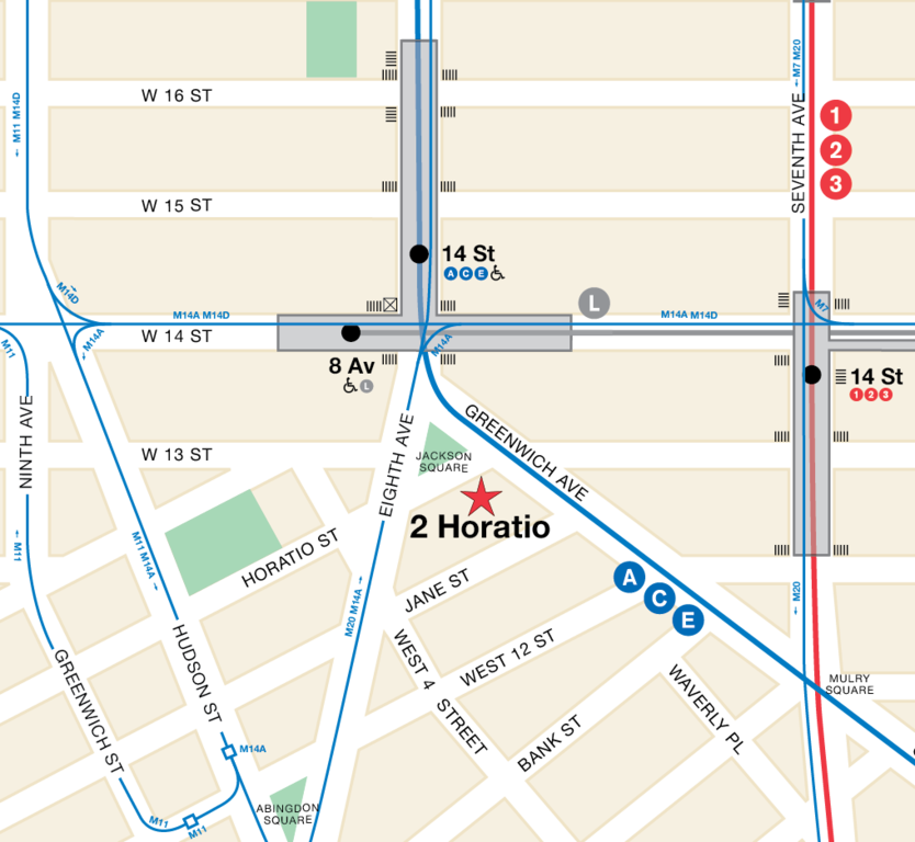 location with nearby subway lines